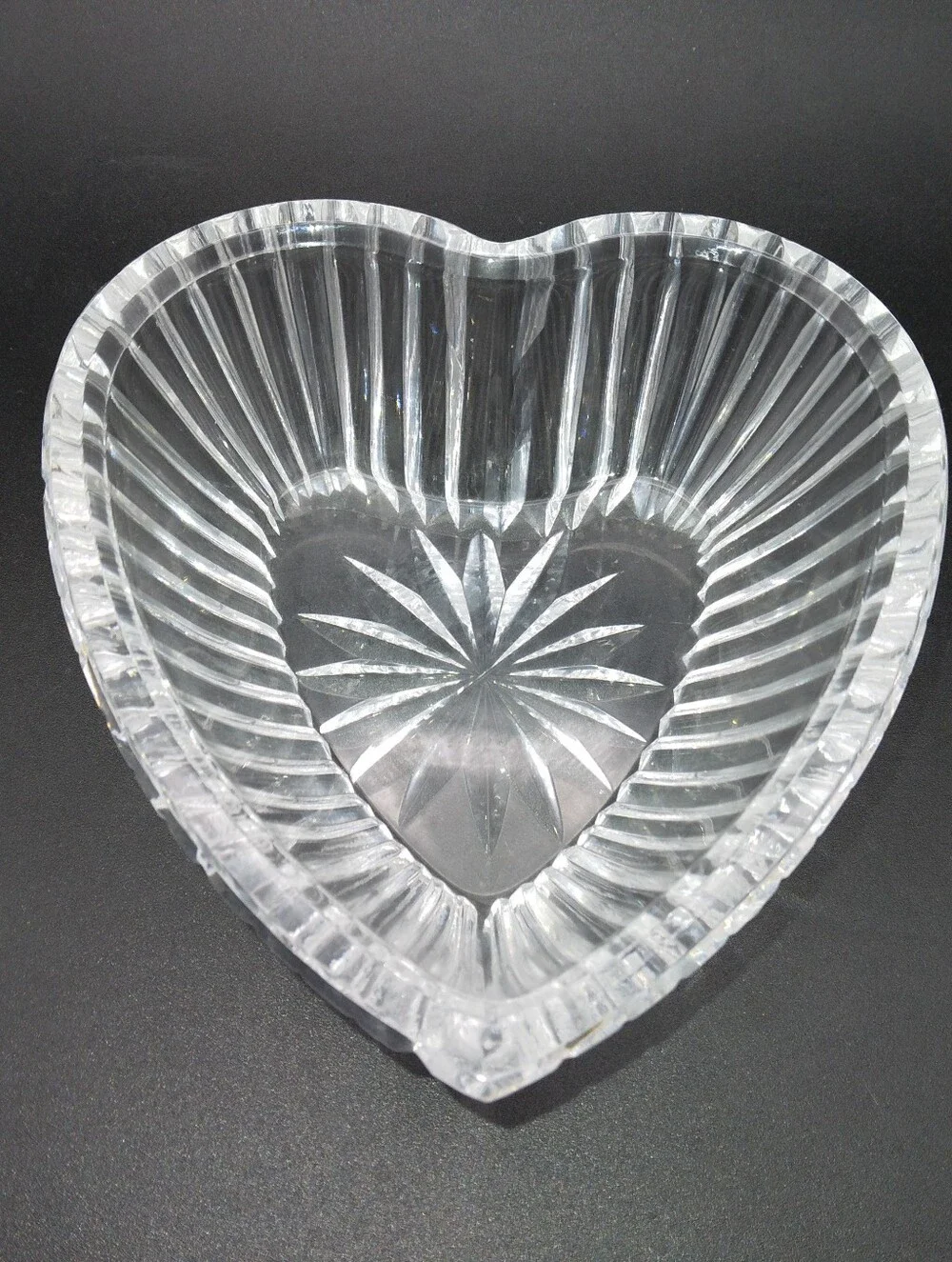 Vintage Waterford Crystal Heart Trinket Dish/Bowl/Dish